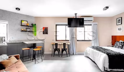 Flat Hampton Park disponível para venda com 29m², 01 dorm e 01 vaga de garagem