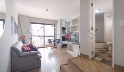 Flat Paulista Wall Street disponível para venda com 49m², 01 dorm e 01 vaga