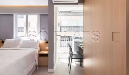 Studio no You link Paulista disponível para locação próximo da Avenida da Liberdade.