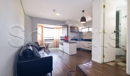 Flat Paulista Wall Street disponível para venda com 52m², 01 dorm e 01 vaga