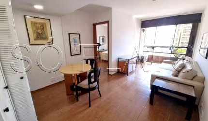 Flat no West Side disponível para locação contendo 45m², 1 dormitório e 1 vaga de garagem.