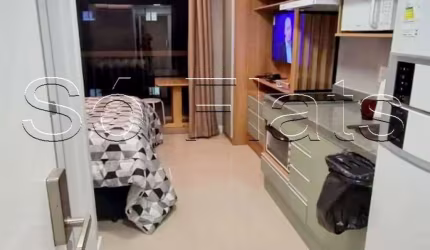 Flat disponível para locação nos Studio Uwin Brookiln ao lado da Avenida Santo Amaro.