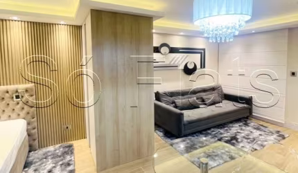 Apto disponível para locação no Condomínio Alvorada todo mobiliado contendo 35m² 1 dorm e 1 vaga.