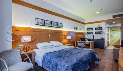 Flat Wyndham Nortel disponível para venda com 35m², 01 dorm e 01 vaga de garagem