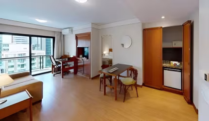 Flat Estanplaza Nações Unidas, disponível para venda com 40m² e 01 vaga de garagem