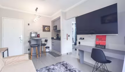 Apto no The Palace disponível para locação com 33m², 1 dormitório e 1 vaga de garagem.