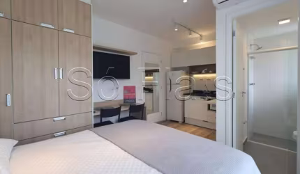 Apto estilo Studio disponível para locação no bairro da Vila Madalena ele contém 24m² e 1 dorm.