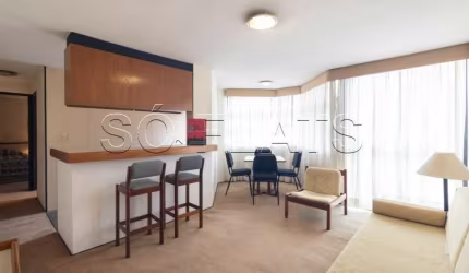 Flat no Baden Baden disponível para locação com 54m², 01 dormitório e 01 vaga de garagem