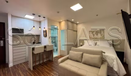 Flat disponível para locação no Wyndham SP Paulista contendo 27m², 1 dormitório e 1 vaga de garagem.