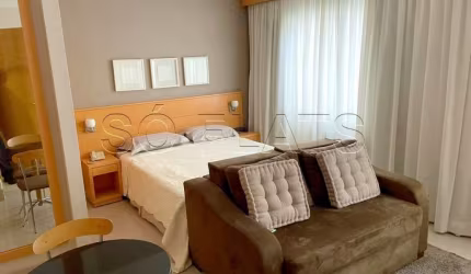 Flat no Transamérica Jardins disponível para locação com 2 dorms próximo a Av 9 de Julho