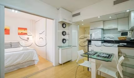 Flat disponível para locação no Jardim Paulista, próximo ao Shopping Pamplona e Av. 9 de Julho.