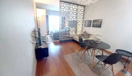 Apto no Sol Alphaville contendo 30m², 1 dormitório e 1 vaga de garagem disponível para locação