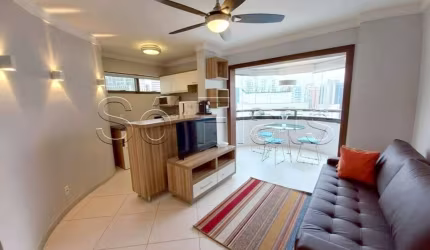 Apto no Paulista Wall Street disponível para locação com 48m², 1 dorm e 1 vaga no Jardim Paulista.