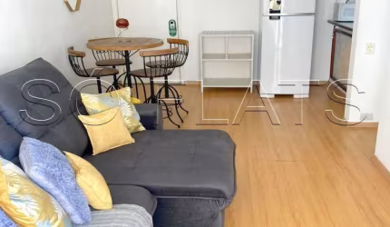 Flat disponível para locação no Central Park totalmente mobiliado ao lado Av. Paulista.