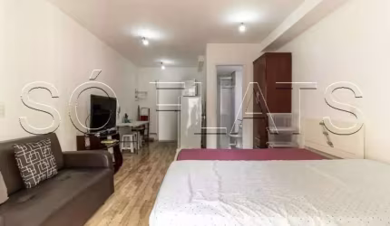 Residencial Aurora Paulistana, studio disponível para locação todo mobiliado com 25m² e 1 dorm.