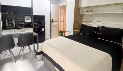 Residencial Athos Studios, flat disponível para locação com 22m² e 01 dormitório.