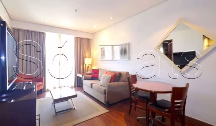 Flat George V, no Itaim, flat alto padrão disponível para venda com 60m², 01 dorm e 01 vaga