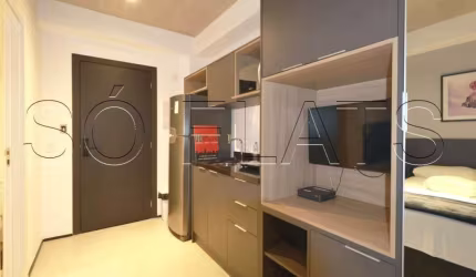 Apto VN Ueno, apto ao lado da Rua da Consolação disponível para locação com 18m² e 01 dormitório.