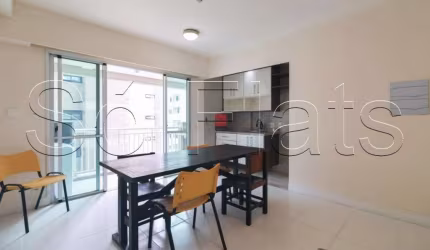Apto disponível para locação no Estanconfor Villa Paulista todo mobiliado, 56m², 2 dorms e 1 vaga.