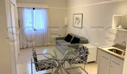 Flat no Ninety contendo 33m² 1 dormitório 1 vaga no Jardim Paulista, disponível para locação.