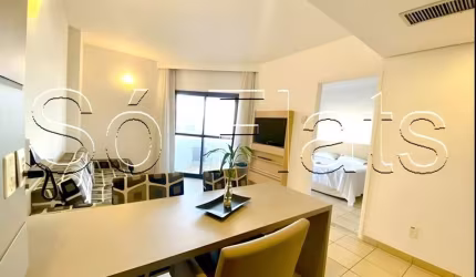 Apartamento em Santos para locação com 47m², 01 dormitório e 01 vaga de garagem.