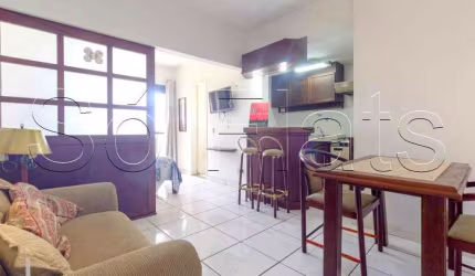 Flat Champ´s Elysées disponível para venda com 30m², 01 dormitório e 01 vaga de garagem