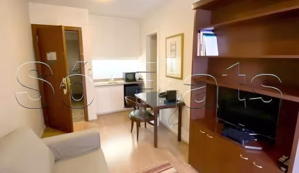 Flat Grand Mercure Itaim disponível para venda com 34m², 01 dormitório  e 01 vaga de garagem