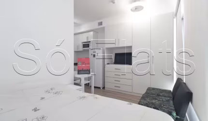 Flat estilo Studio disponível para venda com 20m² e 1 dormitório próx do Hospital São Paulo.