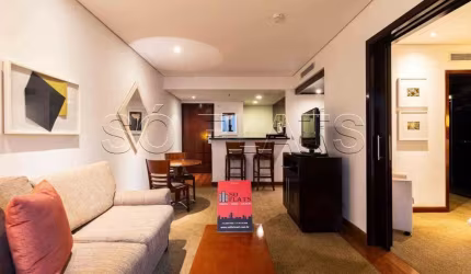 Flat George V Itaim disponivel para venda, com 60m², 1 dormitório e 1 vaga de garagem