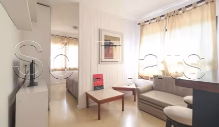 Residencial Elysee Plaza, apto disponível para locação com 32m², 01 dormitório e 01 vaga.
