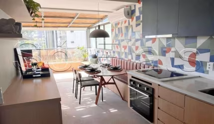 Apartamento disponível para locação em Moema contendo 50m², 1 dormitório e 1 vaga de garagem.
