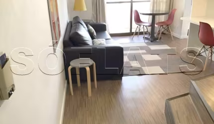 Flat disponível para locação contendo 48m², 1 dorm e 1 vaga a menos de 100 metrôs da Av Paulista.