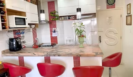 Flat Le Bougainville, disponível para locação com 51m², 01 dorm e 01 vaga de garagem.