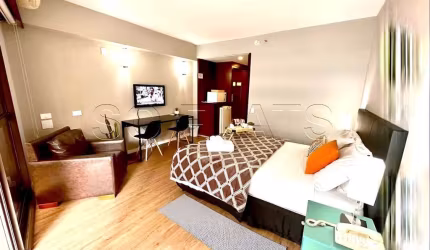Flat Grand Plaza Paulista disponível para venda, com 30m², 01 dorm e 01 vaga