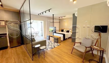 Residencial Street, apto disponível para locação contendo 77m², 1 dorm, 2 vagas e área gourmet.