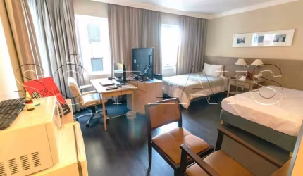 Apto disponível para locação no Radisson Berrini, contendo 29m², 1 dormitório e 1 vaga de garagem.