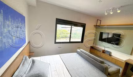 Residencial Viva Benx Vila Olímpia, flat disponível para locação com 24m² e 1 dormitório