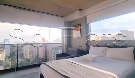 Apto no On Lorena disponível para locação com 23m² e 1 dorm. localizado ao lado da Av 9 de Julho.