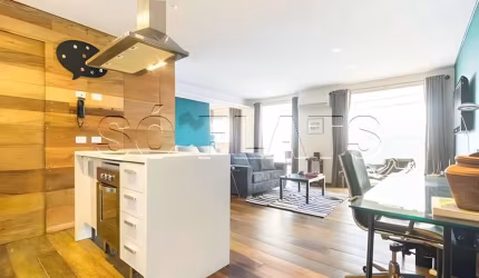 Flat Mandarim, apartamento disponível para venda com 75m², 1 dormitório e 2 vagas de garagem