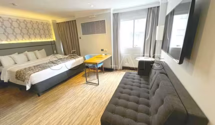 Flat Transamérica International Plaza disponível para venda com 29m² e 01 vaga de garagem