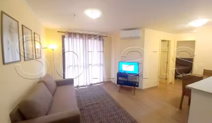 Flat no Quality Alvorada, com 43m², 2 dormitórios e 1 vaga para locação na Vila Olímpia.