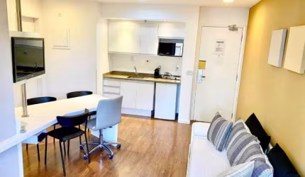 Flat Mercure Sp Paraíso, totalmente imobiliado para investimento no Paraíso.