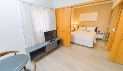 Flat Hampton Park disponível para venda com 31m² e 01 vaga de garagem