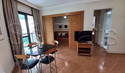 Flat com 02 dorms na região do Paraíso, próximo a Av Paulista e Shopping Patio Paulista.