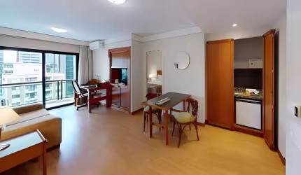 Flat Estanplaza Nações Unidas, disponível para venda com 40m² e 01 vaga de garagem