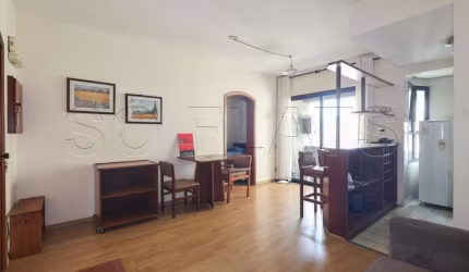 Flat para locação em Moema, prox. A Av. Santo Amaro, com fácil acesso ao bairro da Vl. Olímpia.