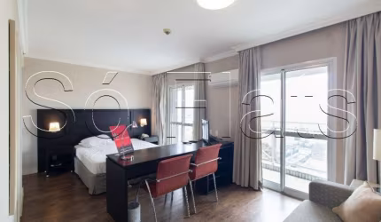 Flat disponível para locação próximo da PUC e entre a Avenida Sumaré e Avenida Pacaembu.