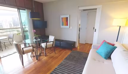 FLAT NO BROOKLIN NO POOL PARA INVESTIMENTO E MORADIA