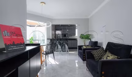 Flat totalmente mobiliado com 1 dormitório nos Jardins , conheça Free  Flex.