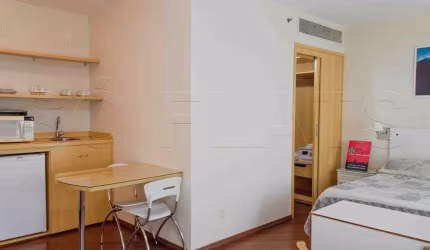 Flat mobiliado para locação, no Jardim Paulista e próximo da Avenida Paulista.